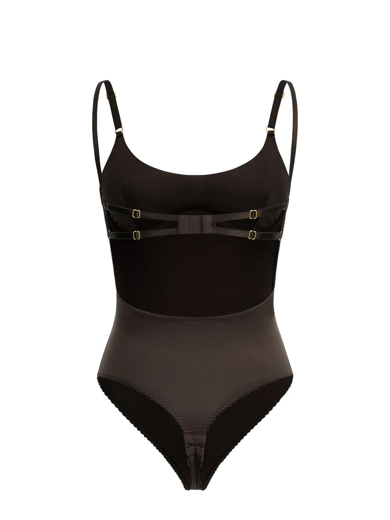 Golden Piercing Bodysuit Choco