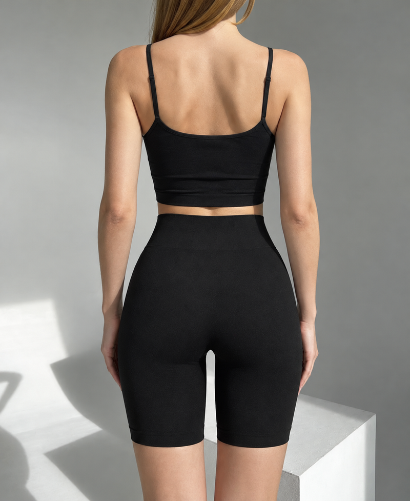 Seamless shorts Black