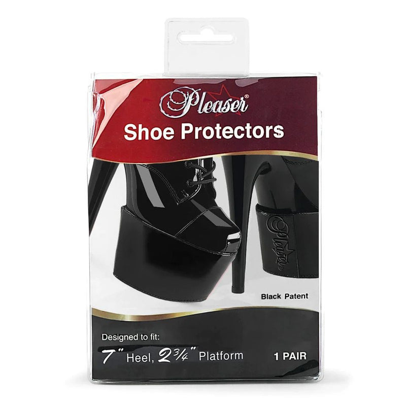 Pleaser Shoe protectors Black Patent (7-inch)