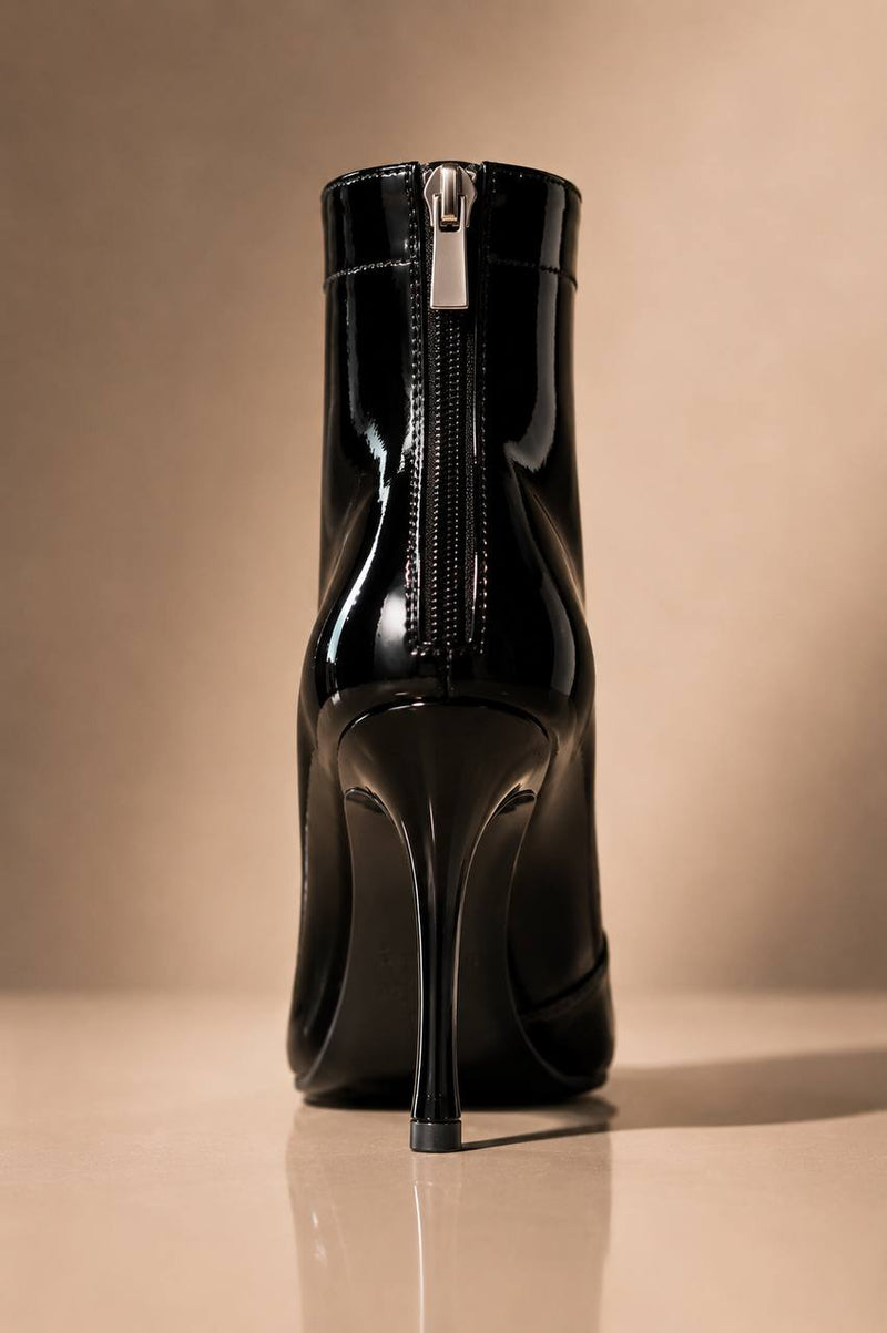 Black LATEX High Heels