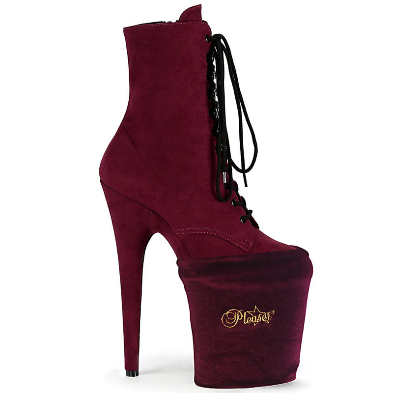 Pole Shoe Protectors Pleaser Burgundy