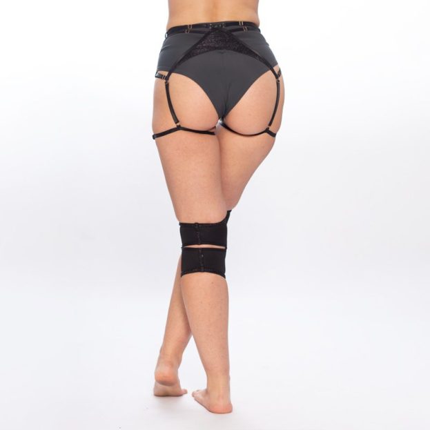 Garter belt Black Shine