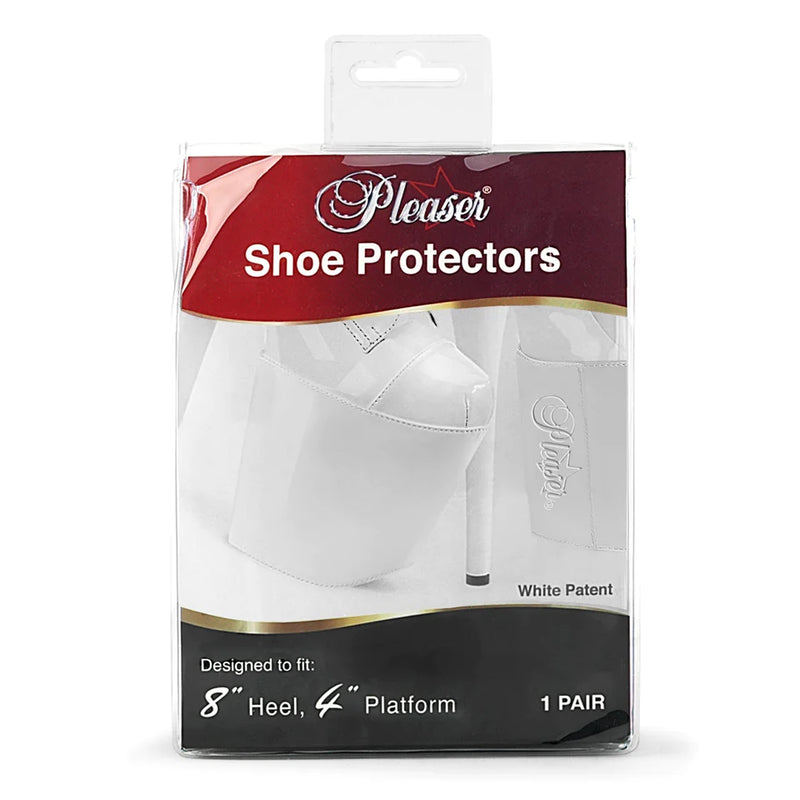 Pleaser Shoe protectors White Patent (8-inch)